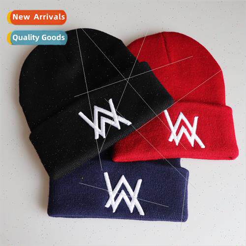 Alan walker winter wool cap Alan walker embroidered kn cap s