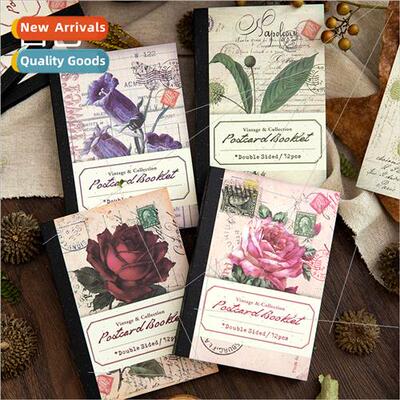 Send you a postcard material book vintage floral handbook ma