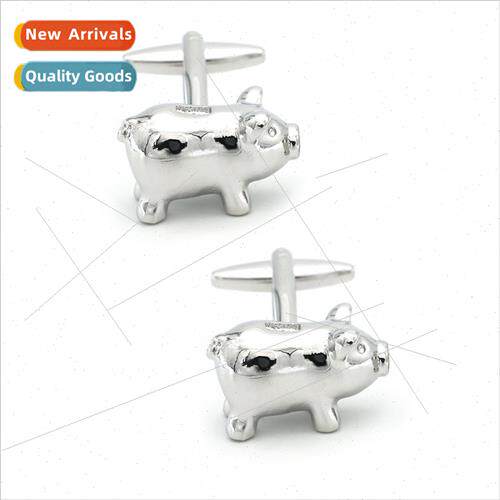 Men French Cufflinks Fun Personalized Piggy Bank Cufflinks C