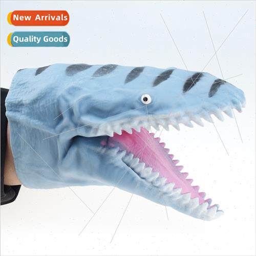 TPR plastic blue-gray flat-billed dragon sea fish modeling h