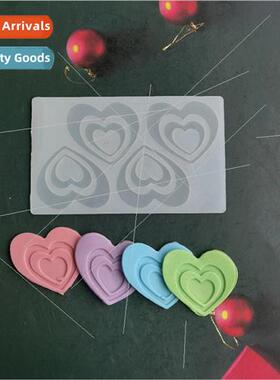 4-hole double hole love chocolate biscu mold cake mold ice c