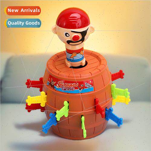 Pirate barrel trick toy mini barrel insert sword decompressi