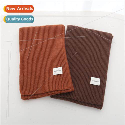 Solid color knted scarf female autumn winter Korean  student
