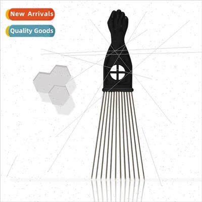Fist k comb steel needle massage comb color hair pick comb h