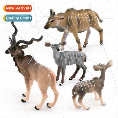 Jungle wildlife model African twisted antelope decorative or