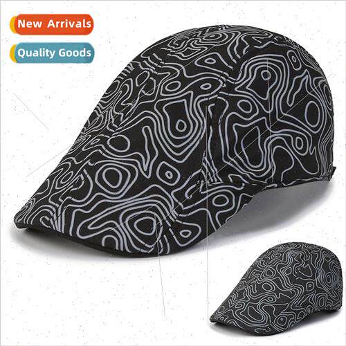 New middle-aged elderly men ward cap warm tweed old man hat