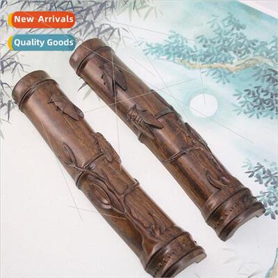 Ebony Bamboo Paperweight Root Carving Paperweight Calligraph