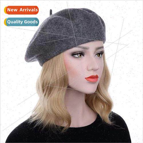 Acrylic beret winter Englretro painter hat female ins wind n