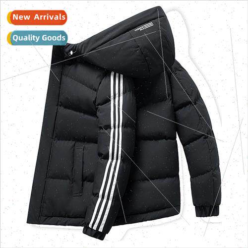Hooded down cotton jacket men jackets winter ins nd thickene