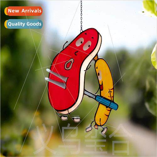 New Products Stained glass art Funny food art colorful acryl