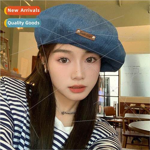 New big head cap female fall cowboy cloud beret female fashi