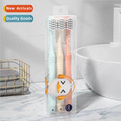 Jelly Color Adult Toothbrush 3pcs mple Cotton Feeling Soft B