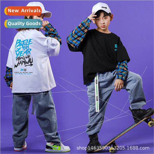 Childrens set dance permance clothes girls jazz dance clothe