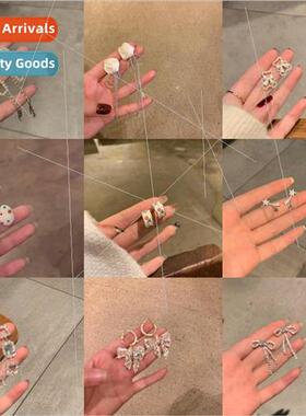 Koreaearrings female ins tide feeling long tassel earrings t