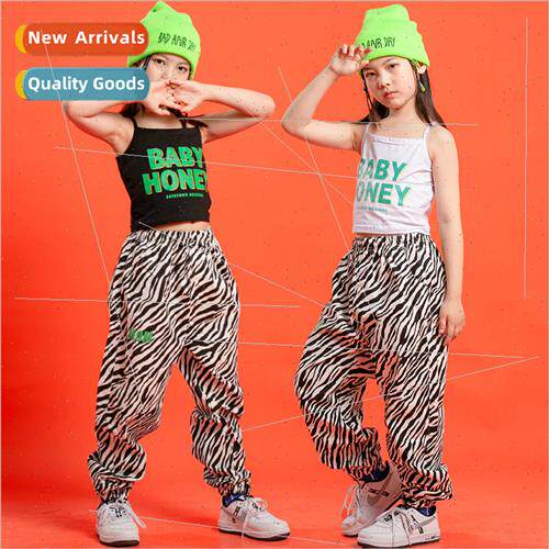 Girls Summer Jazz Dance Permance Costume Girls Handsome  Set