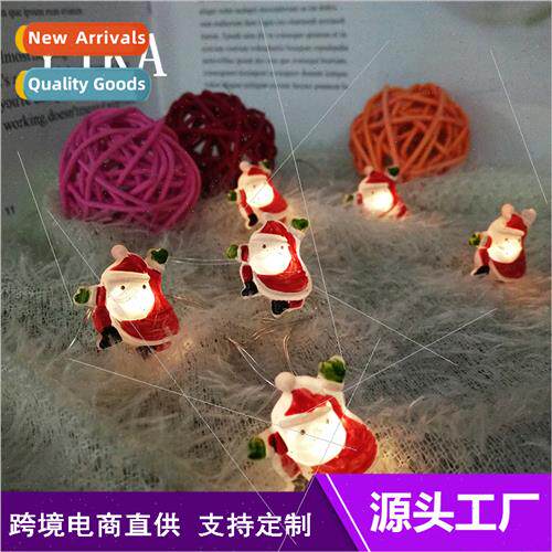 Christmas dancing santa shaped copper wire light string led