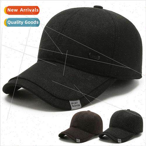Men hats in fall winter warm cap padded duck tongue cap wh w