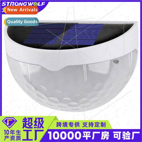 New solar step light garden patio outdoor stairs steps fence