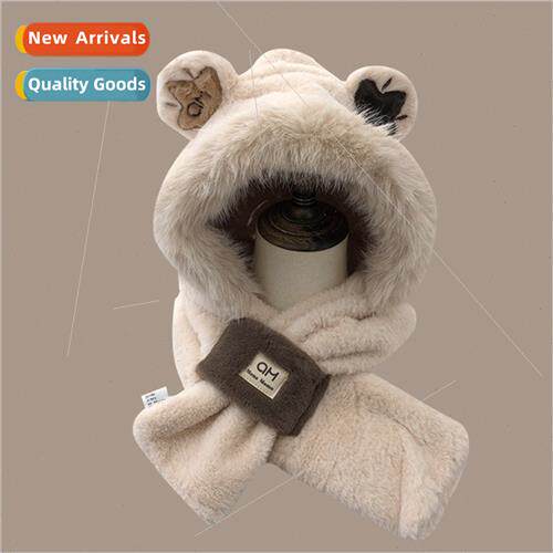 Winter fluffy cute bear warm thickened twoPCS double layer e