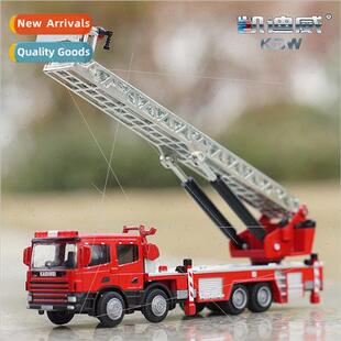 ladder fire engine standalone alloy model mounted