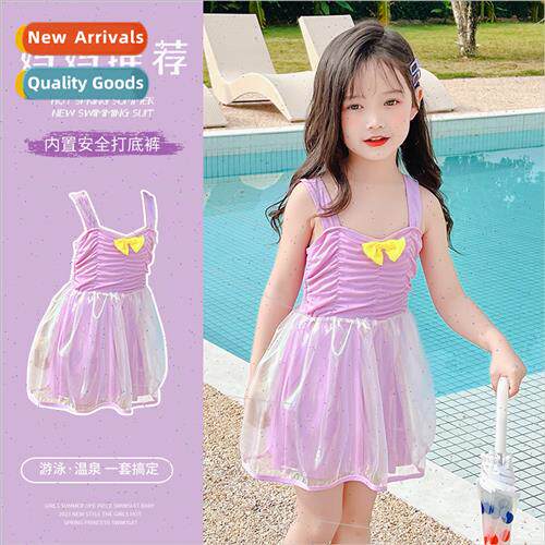 Childrens swimsu female 2023 new small and medium children o