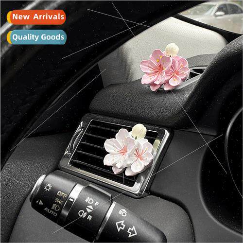 Car Aroma Diffuser Peach Blossom Air Vent Diffuser Decoratio