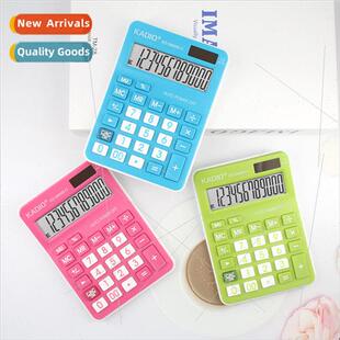 KD3866B-C Color 12-dig Calculator Cute Desktop Financial Off