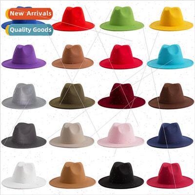 60 colors solid color jazz bowler hat  UK vintage tweed hat