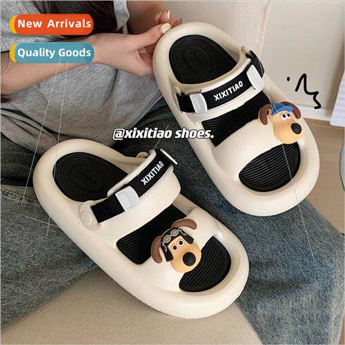Double strap casual beach shoes summer new sandals fun cute