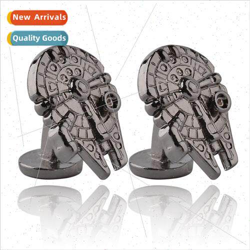 Star Wars Spaceship Cufflinks Men Shirt Spaceship Shape Cuff