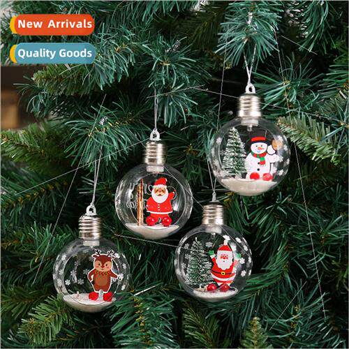 New Window Christmas Balls Clear Balls wh ghts Painted PET g