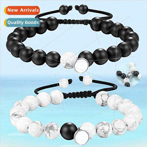 2pcs/set matte agate handmade jewelry attractive couple brac