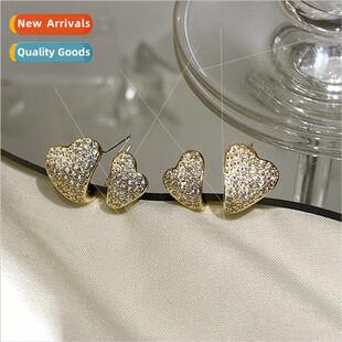 diamond earrin Korea full female celebry earrings niche love