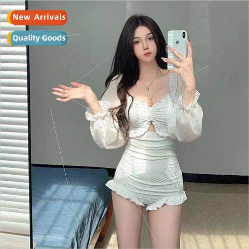 One-piece swimsu female 2023 new sexy pure desire ins wind c