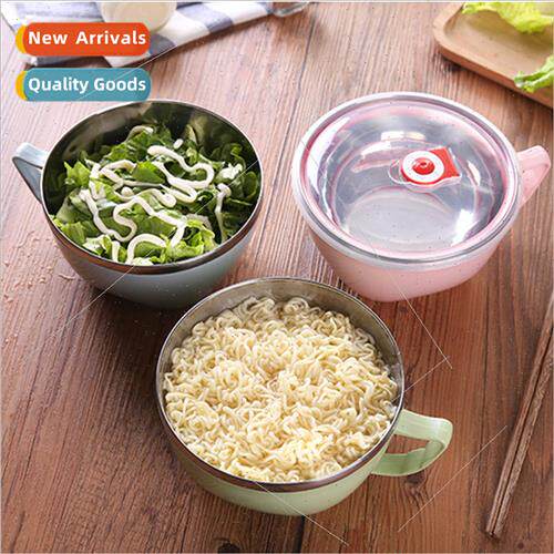 Stainless Steel Double Layer Noodle Bowl Wh d Plastic Noodle