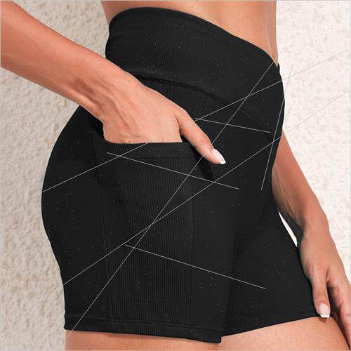 Europe Sports Flat Running Quick Dry Womens Shorts Beach Hig