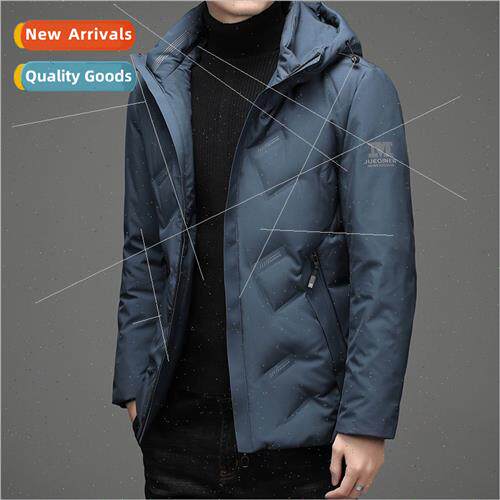 Whe duck down down jacket men winter short 2023 new casual t