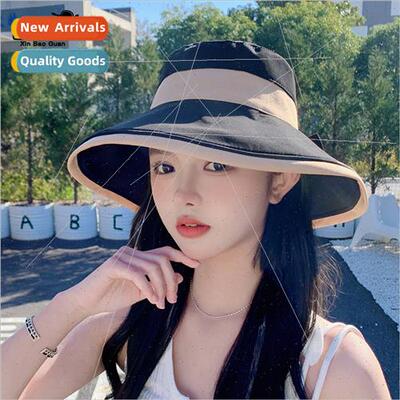 8226 hat female large-brimmed Korea  fisherman hat summer su