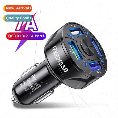 qc3.0 fast charger car charger 3.1A one drag four QC 3.0 car