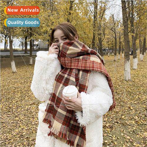 Ins wind scarf female winter thickened Korea  student wildly