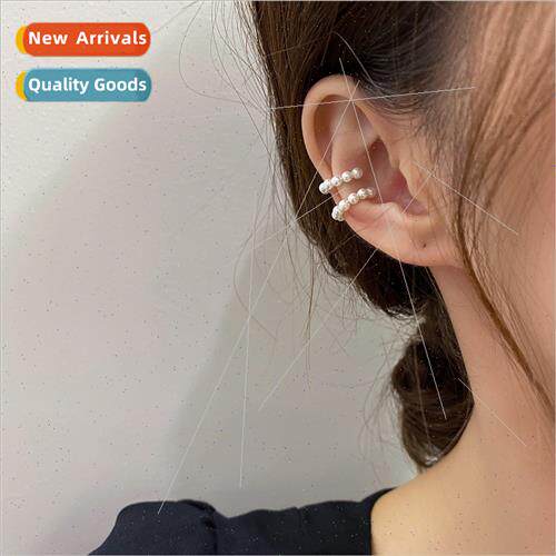 Pearl C-shaped no ear hole ear clip simple earrings female s