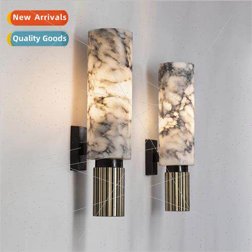 New Chinese bedside aisle wall lamp post-modern light luxury