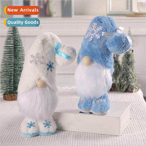 New Standing Snowflake Rudolph Doll Decoration Christmas Gno