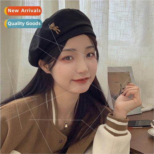 Bear sniper ~ Japan beret female spring summer thin retro ca