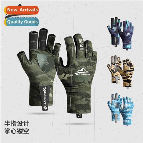 Summer ice silk fishing gloves mens outdoor a breathable wea