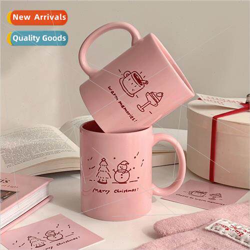 al homemade pink Christmas mug ins wind simple girl heart ce