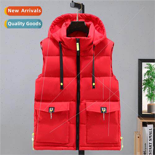 workwear vest men winter new thickened down cotton shoulders