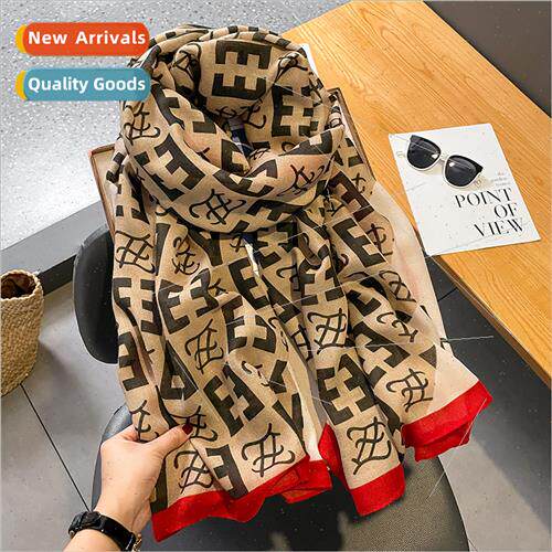 Korea  new fall winter fashion cotton linen scarf warm lette
