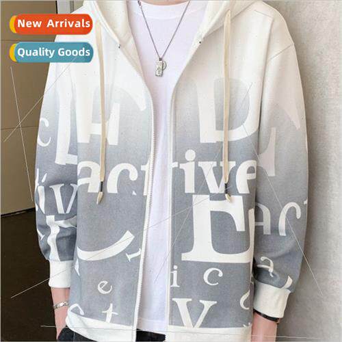 New American retro cardigan sweater men jackets spring autum
