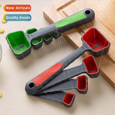 4 pcs Storage Measuring Spoon Measuring Cup Set Colorful Pla
